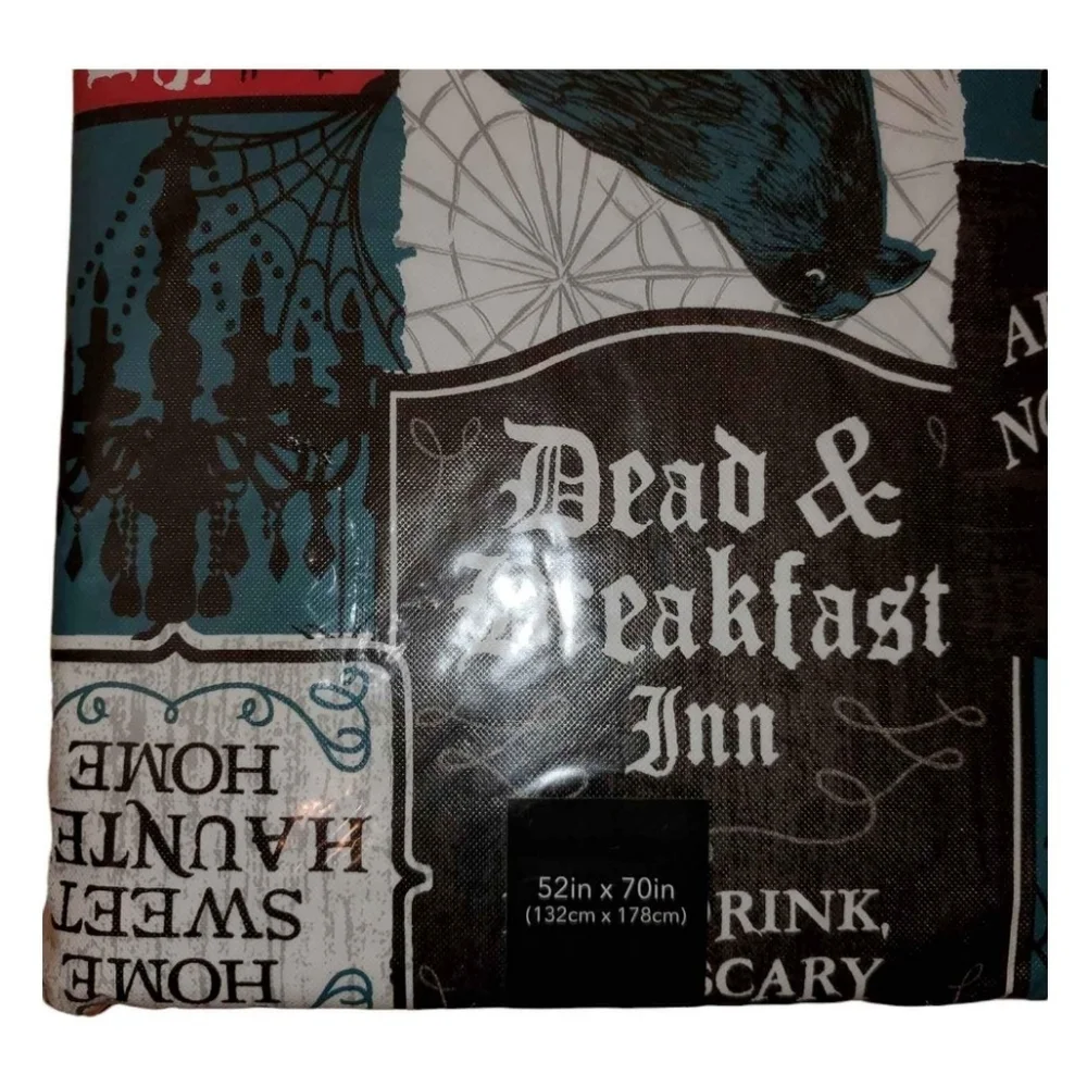 New Goth Edgar Allen Poe Raven Ouija‎ Vinyl Tablecloth 52